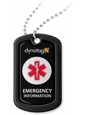 Stylish Medical Alert Pendant for Men & Women | Smart ID with Online Profile
